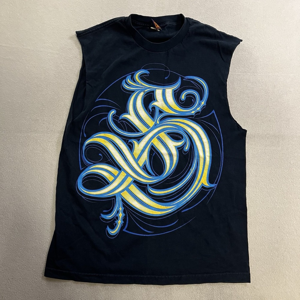 Vintage OG Abel Sleeveless Shirt Mens Size Large Blue Streetwear Made In USA Y2K